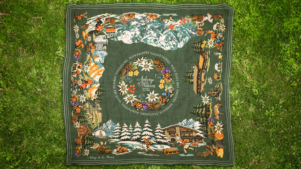 Foulard Hommage à notre Vallée - verde