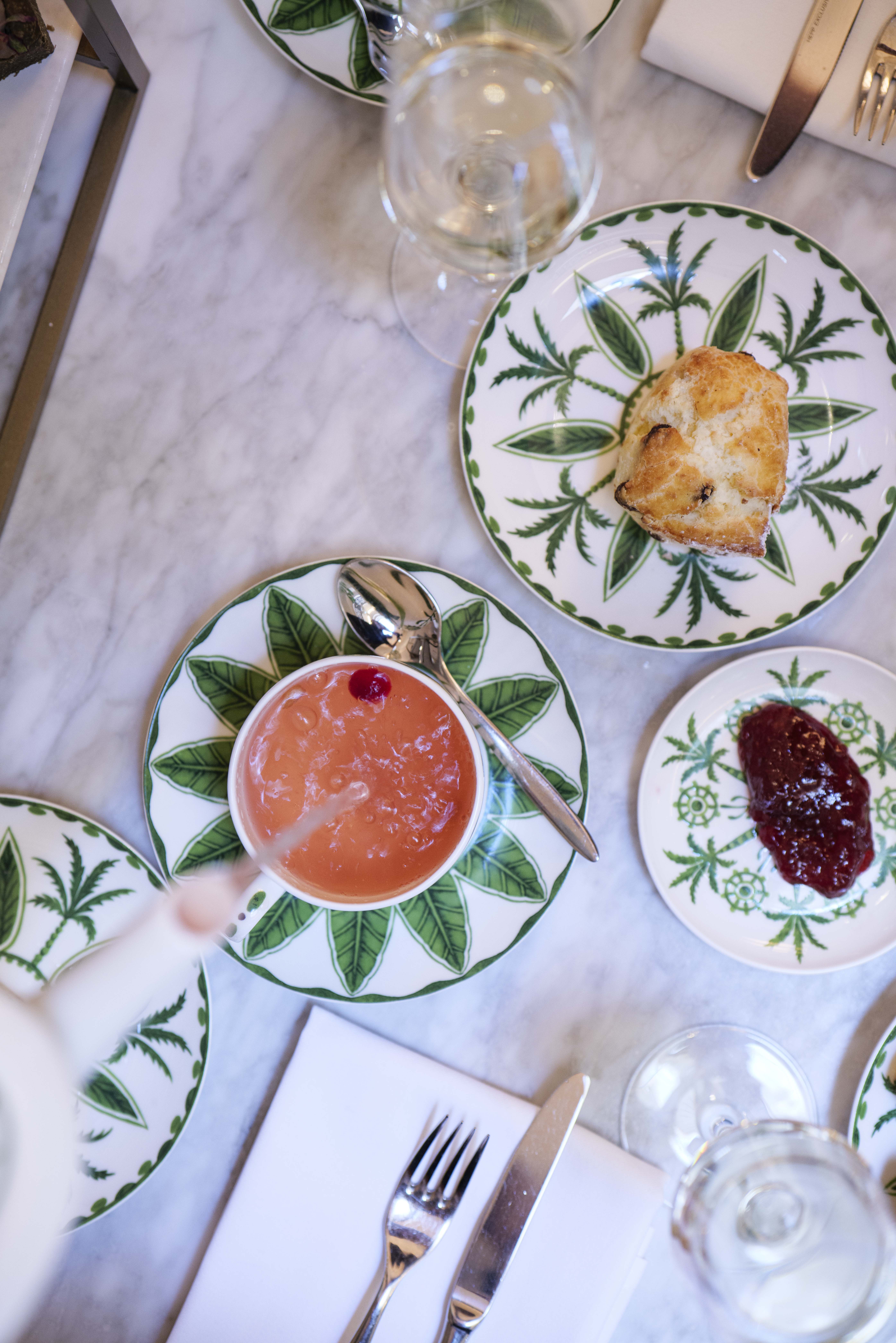 Afternoon Tea for Two with a Glass of Champagne