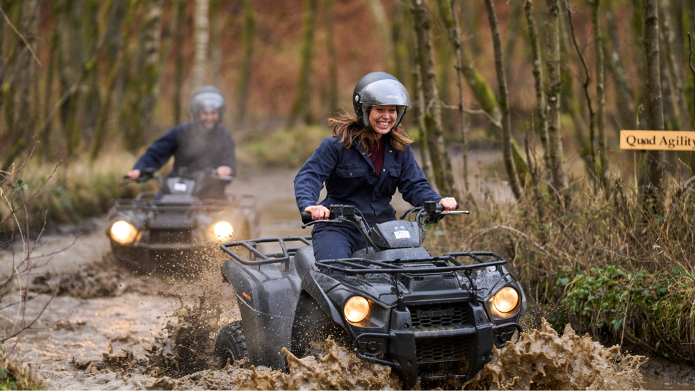 Quad biking for two 