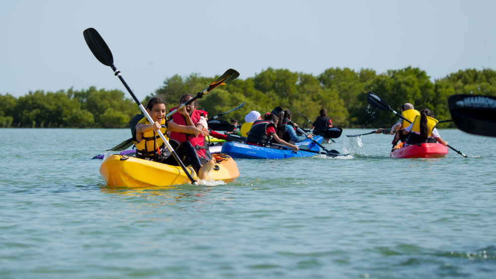 Kayaking at the Al Mafjar Mangroves