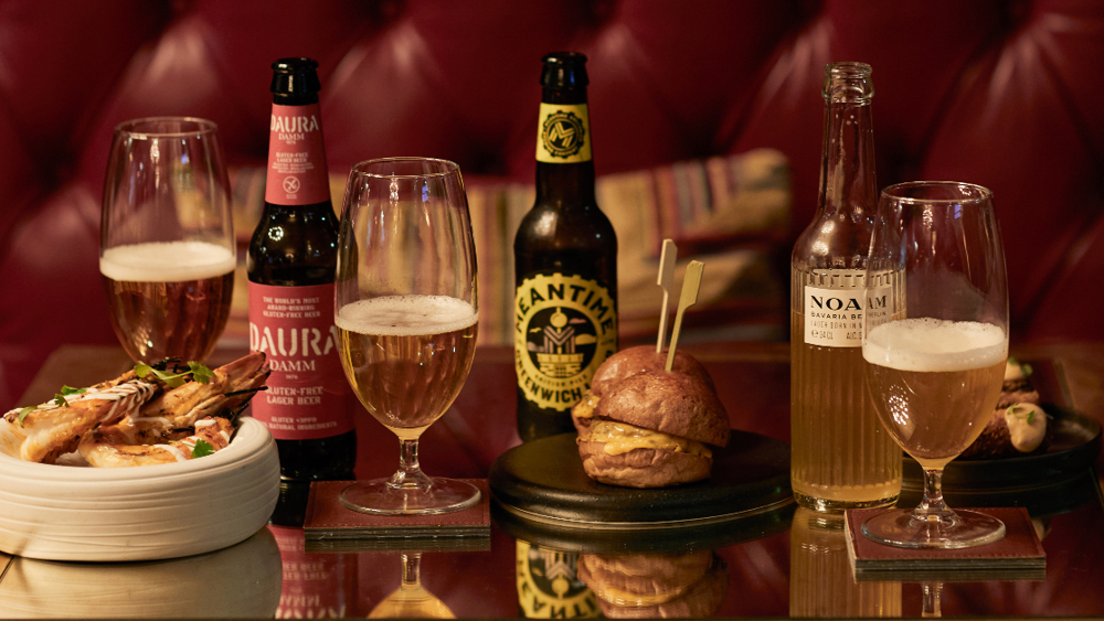 Beer flight with snack platter for two