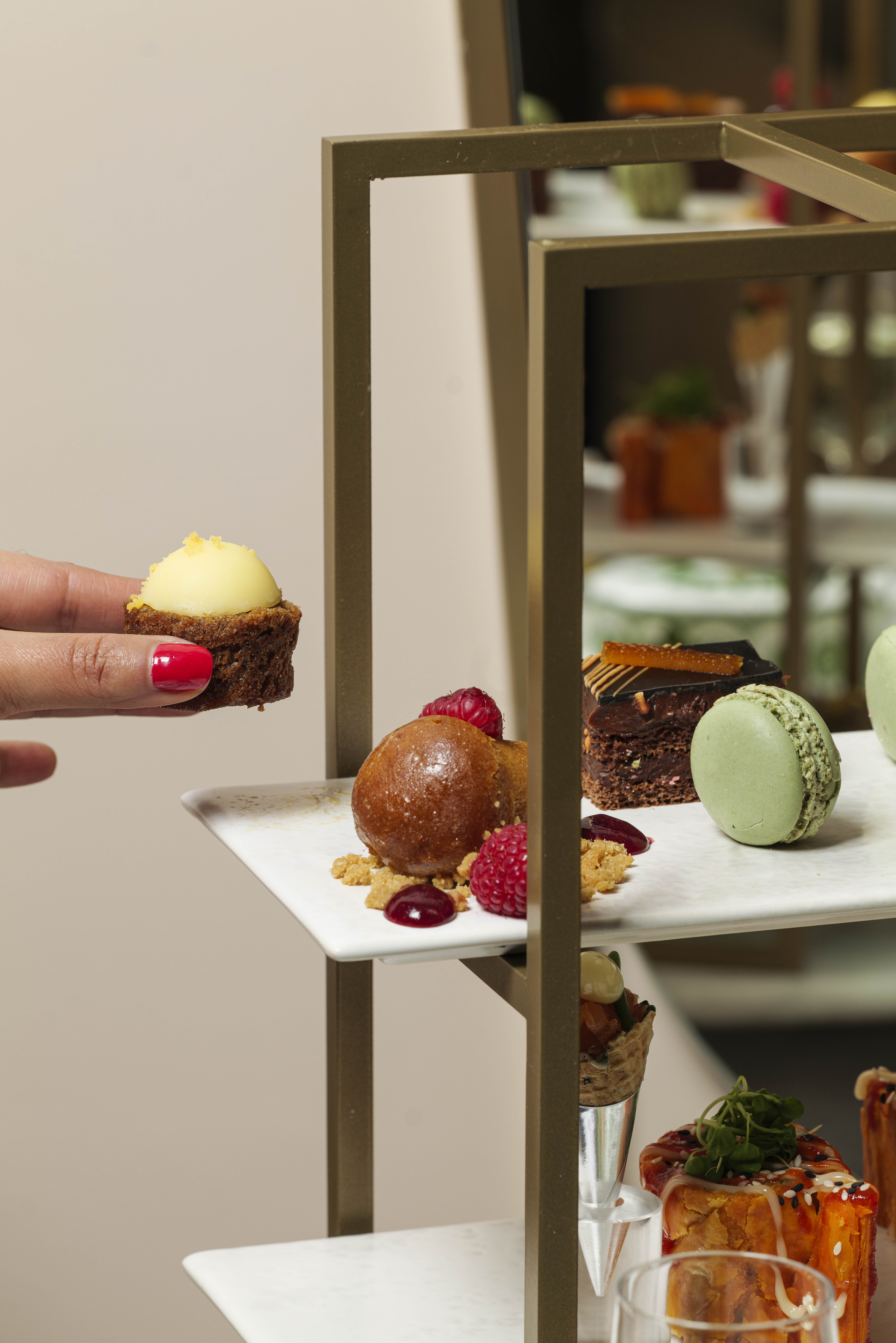 Afternoon Tea for Two with a Glass of Champagne