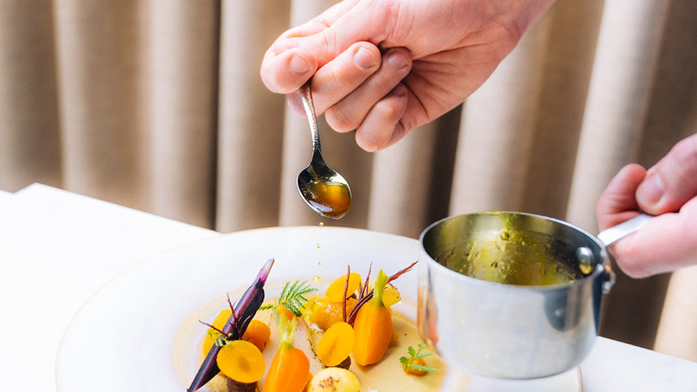 Vegetable Dinner for two at restaurant Bridges - Seven Course 