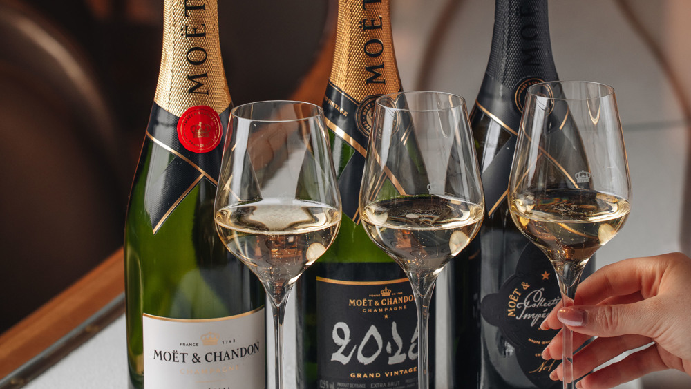 The Signature Tasting Flight for Two at Moët & Chandon Champagne Bar