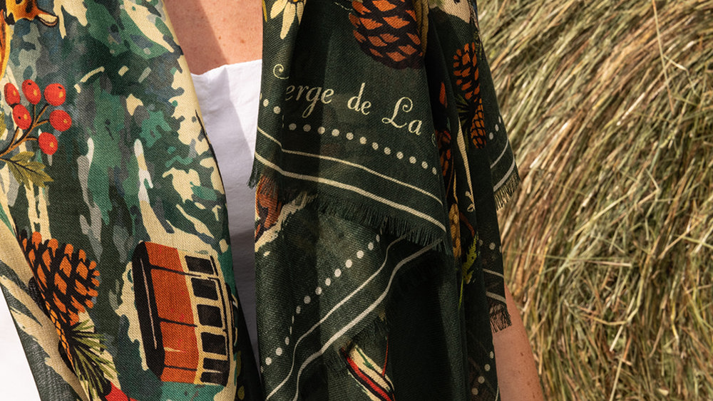 Foulard Hommage à notre Vallée - verde