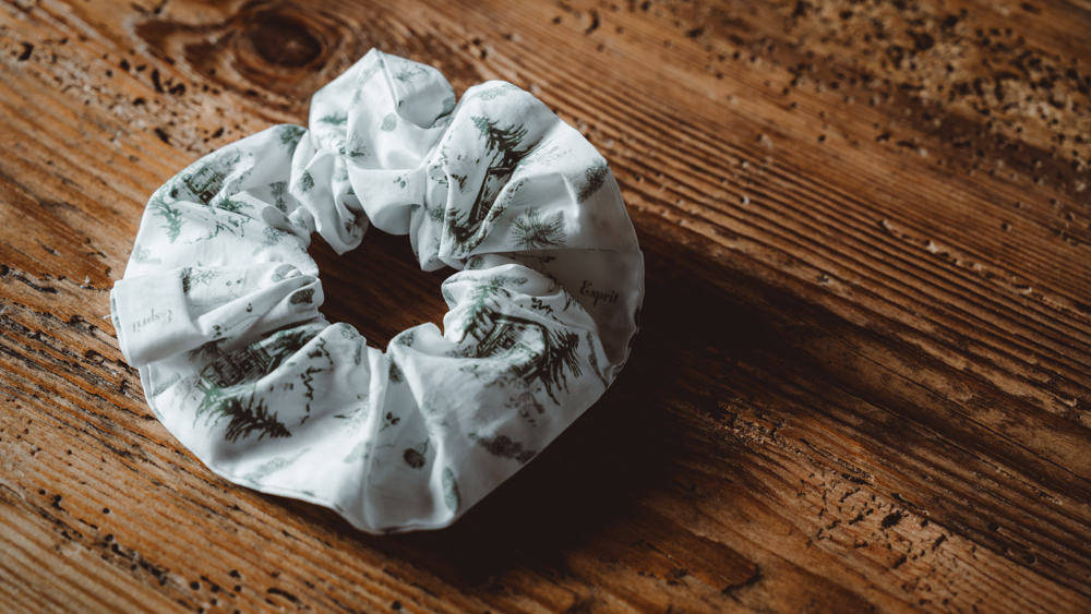 Scrunchie toile de jouy Auberge