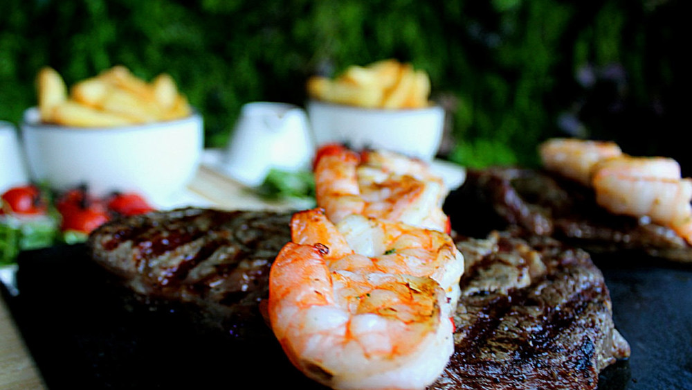 Steak, prawns and wine deal for 2