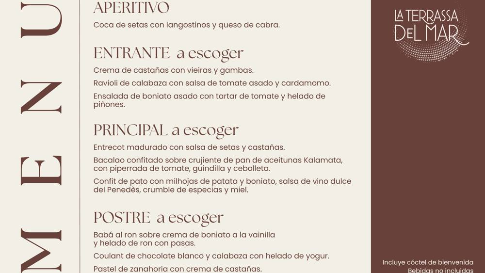 Castañada frente al mar: cena, alojamiento y desayuno