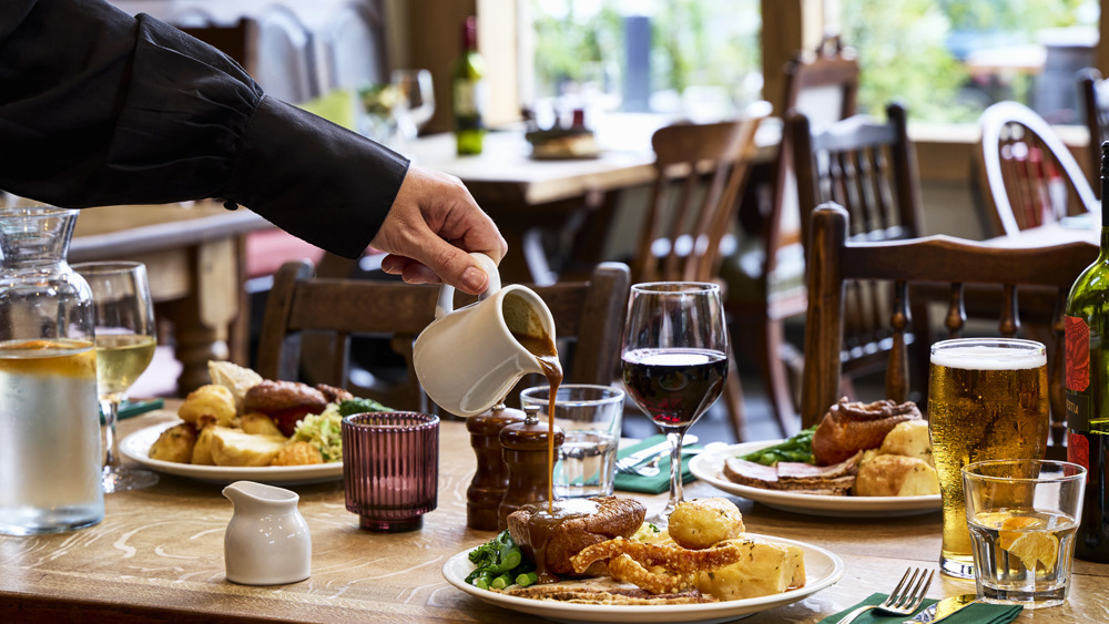 Sunday Lunch for Four at The Black Horse, Climping