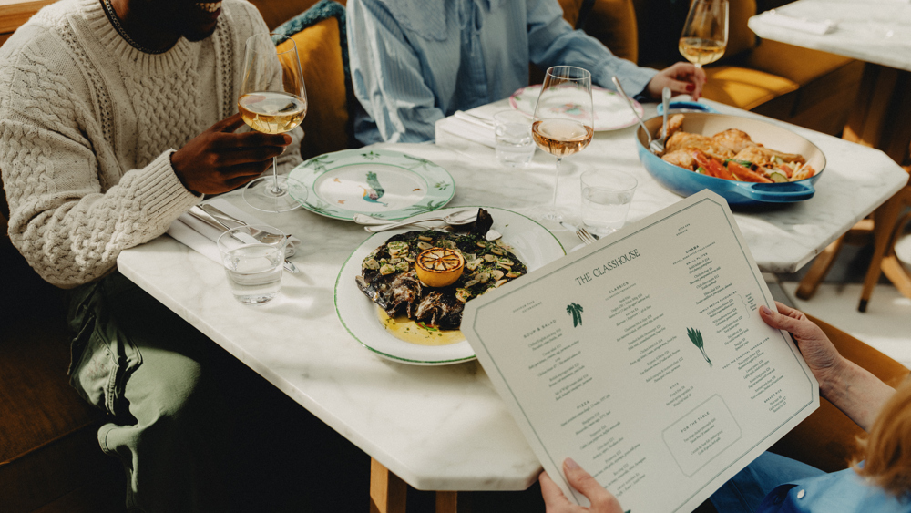 Dinner for two in The Glasshouse