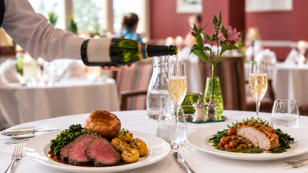 Traditional Sunday Lunch for Two at Ockenden Manor