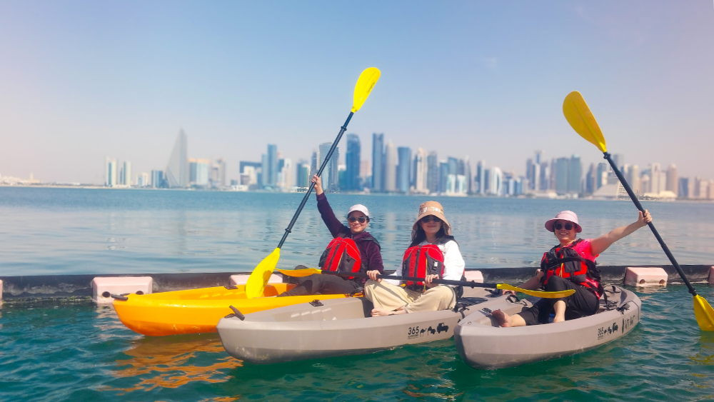 Paddling at MIA Park